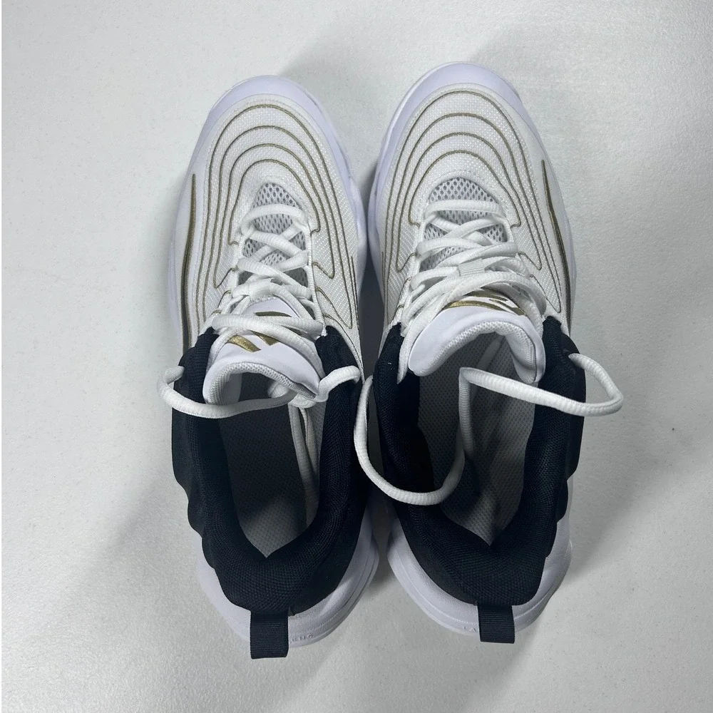 Nike Giannis Immortality 4 White Black Gold Basketball Shoes FZ6734-100 6.5Y‎